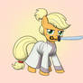 Applejack as Samurai Jack