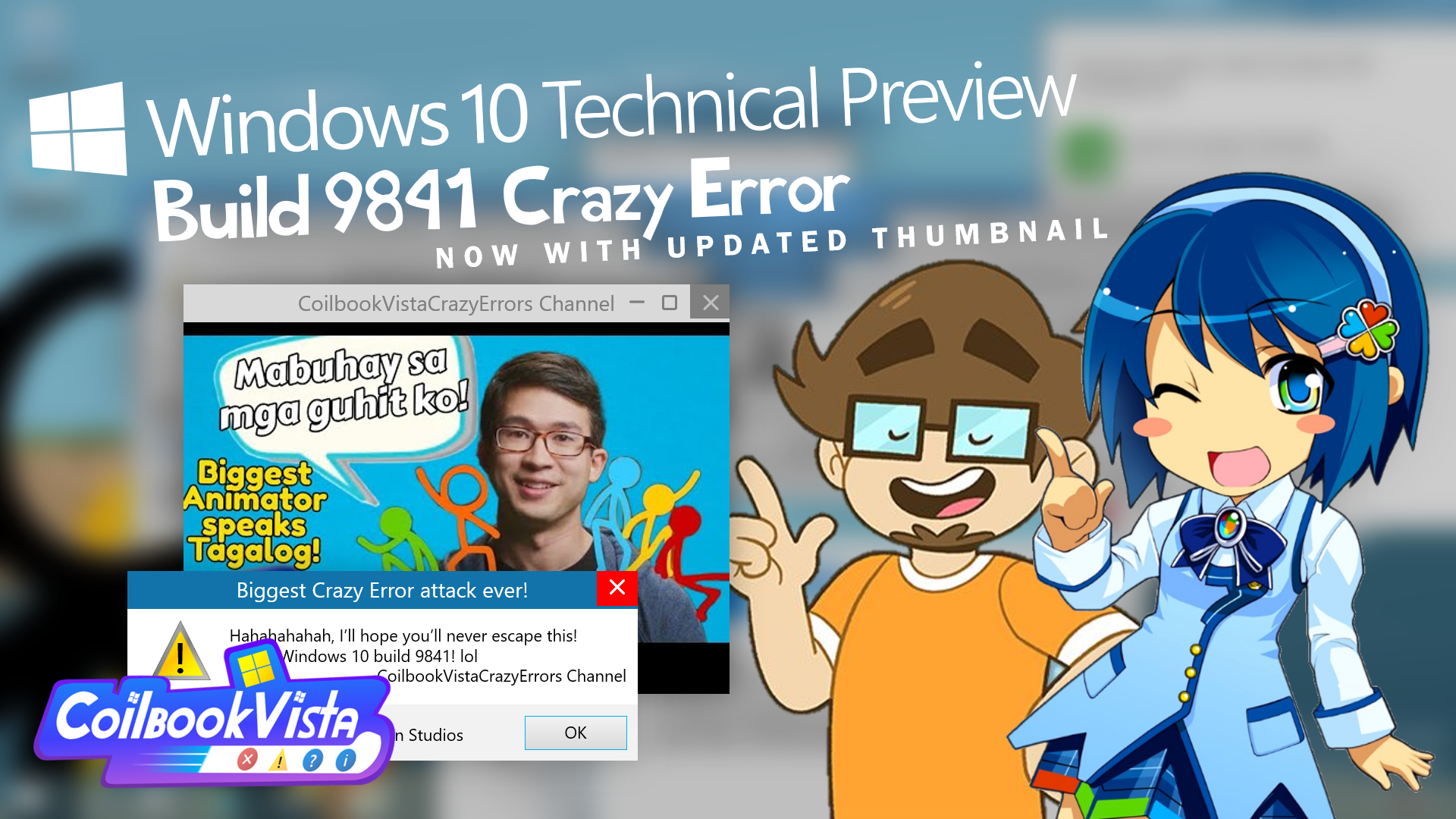 Error Loading Image Thumbnail Windows 10 9841 Crazy Error Thumbnail Updated by Windows7AeroAnimator ...
