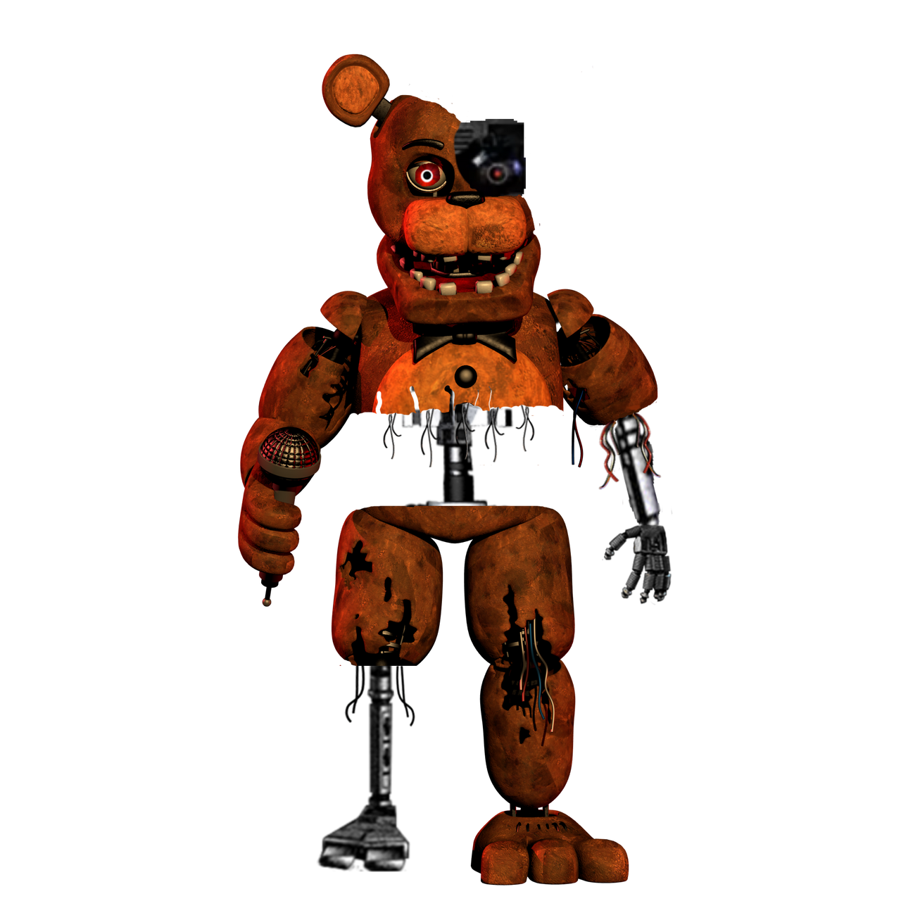 3D Render: Withered Freddy Transparent by MegaMario2001 on DeviantArt