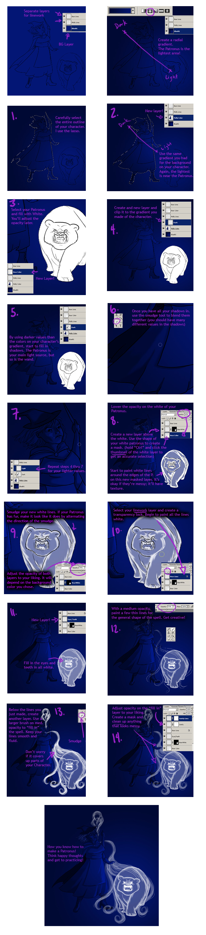 Python's Patronus Draw Patronus Tutorial by Pen-umbra on DeviantArt