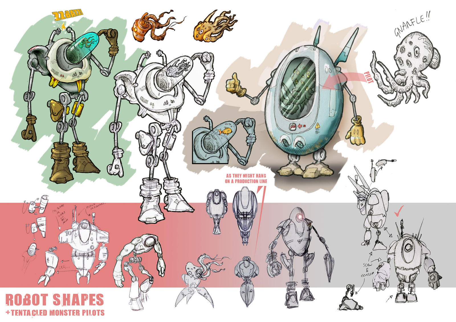 Robot Shapes by hesir on DeviantArt Robot Shapes by hesir on DeviantArt
