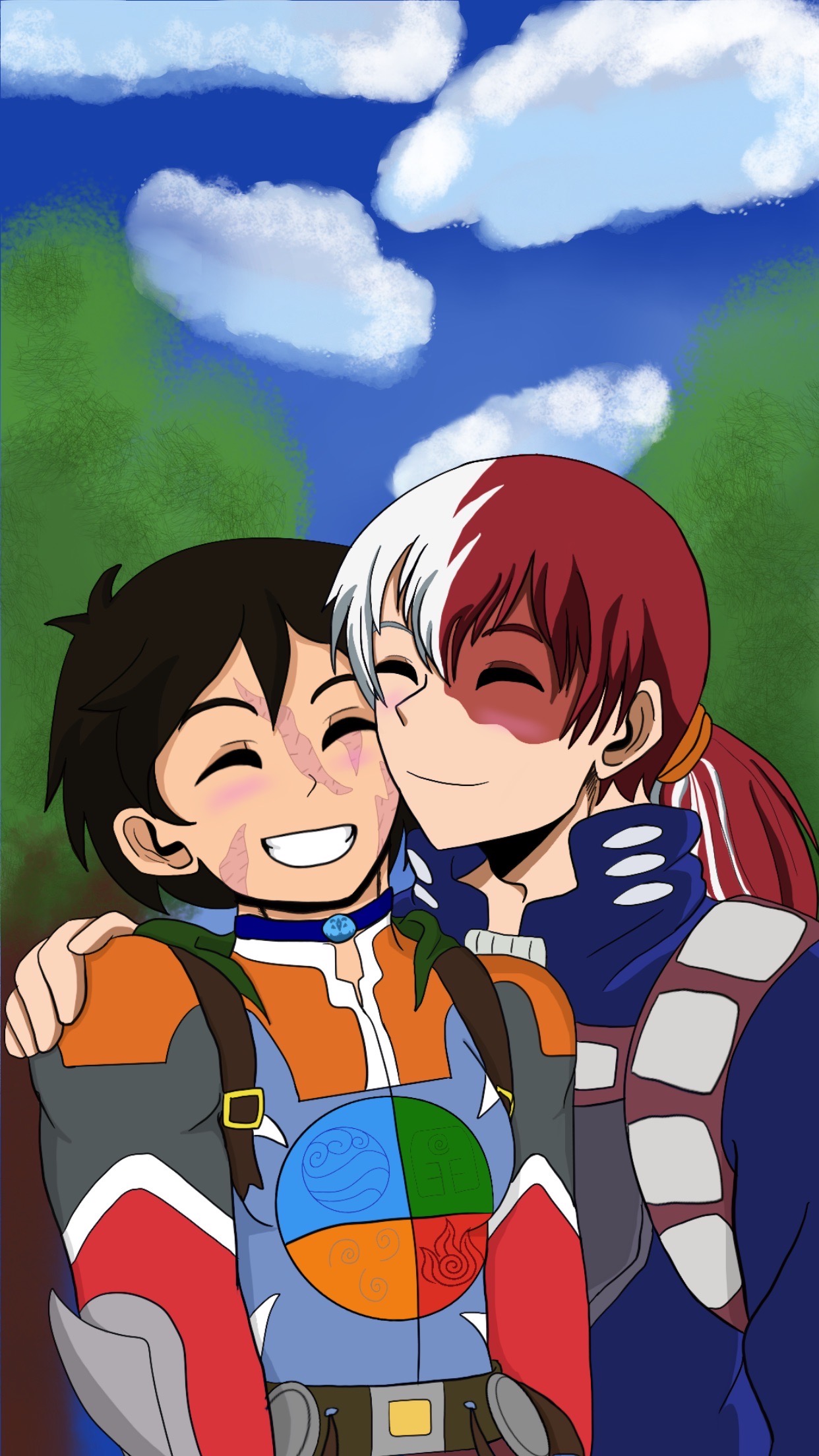 Pro Hero Avatar Raava and Pro Hero Shoto by LucyNinja9 on DeviantArt