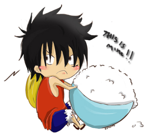 Chibi Luffy. 'This is mine'