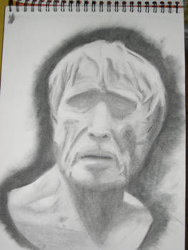old man -charcoal-
