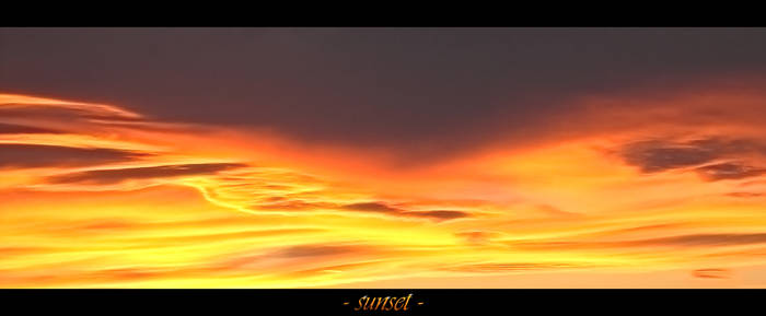 - sunset -