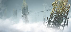 Radio tower field - Environment design