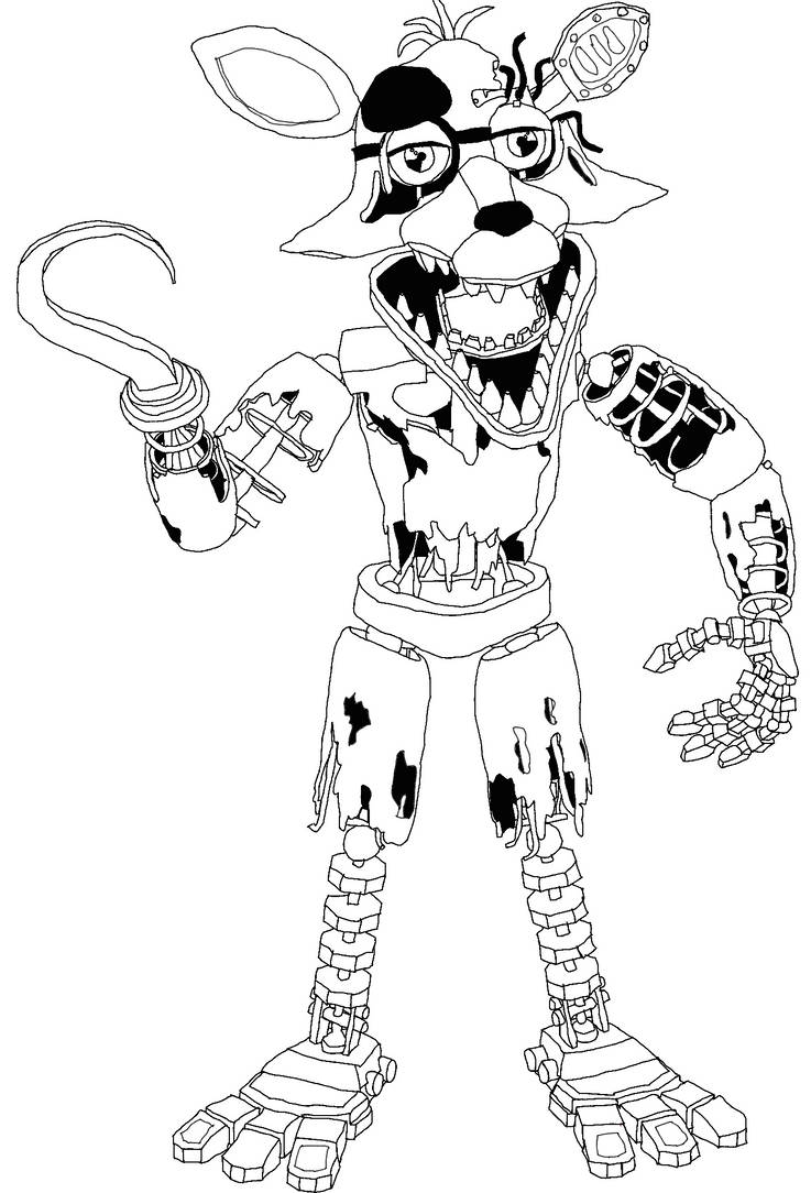 A Drawing of Withered Foxy I Guess by DiamondDoesDeviant on DeviantArt