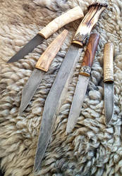 Early medieval seax knives