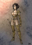 Marina in leather armor by Oscar Celestini by Kervala
