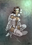 Marina in fur armor by OSK-studio by Kervala