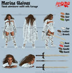 Marina Glaivas - Thunk adventurer outfit by Kervala
