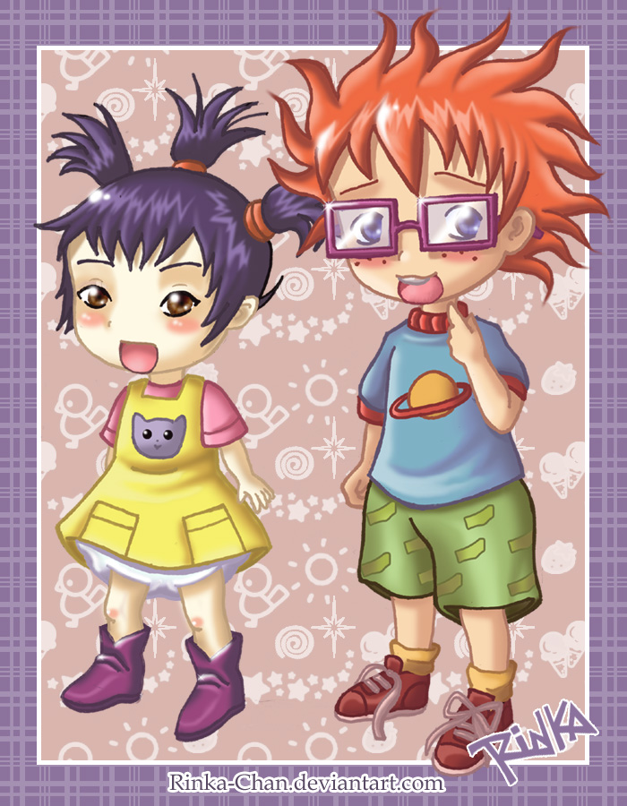 Rugrats Anime:Kimy and Chuckie by Rinka-Chan