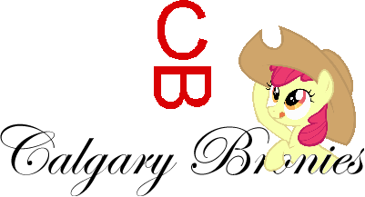 Calgary Bronies Logo With Apple Bloom