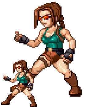 Lara Croft(capcom vs Namco style)