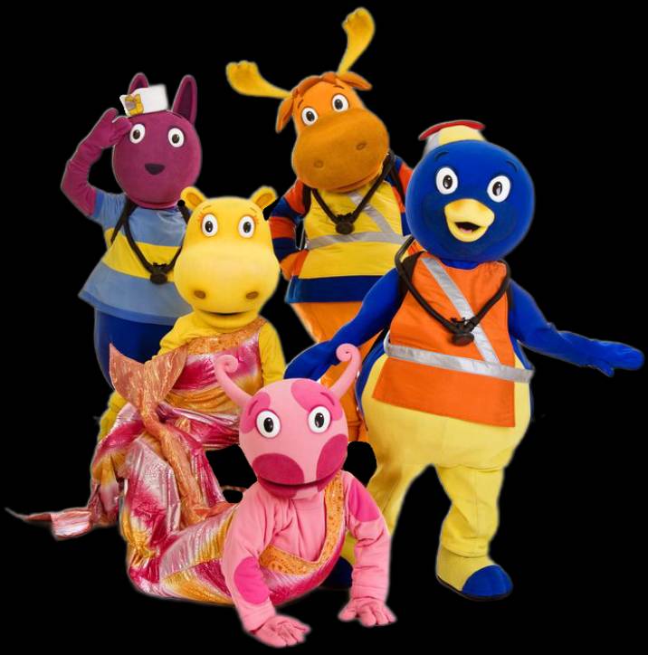 Black Backyardigans The Backyardigans Mascots 8 by TheCameraLady on DeviantArt