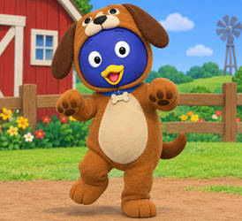 Pablo As The Dog In The Farmer In The Dell