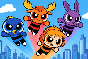 Pablo, Tyrone, Austin An TCM As The Rowdyruff Boys