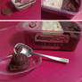 Miniature Neapolitan ice cream tub