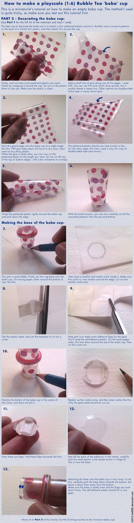Tutorial: Miniature Bubble Tea boba cup - Part 2 by fiat500S
