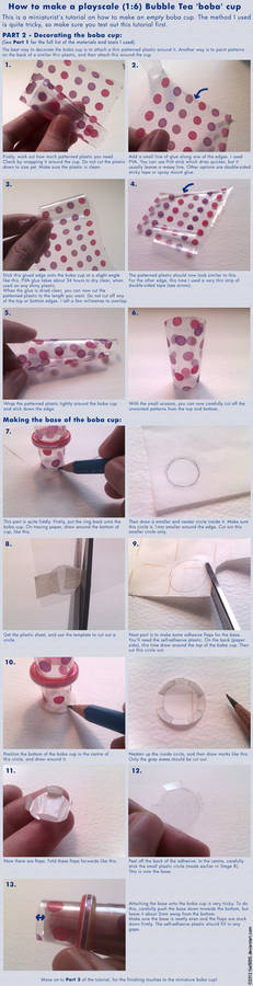 Tutorial: Miniature Bubble Tea boba cup - Part 2