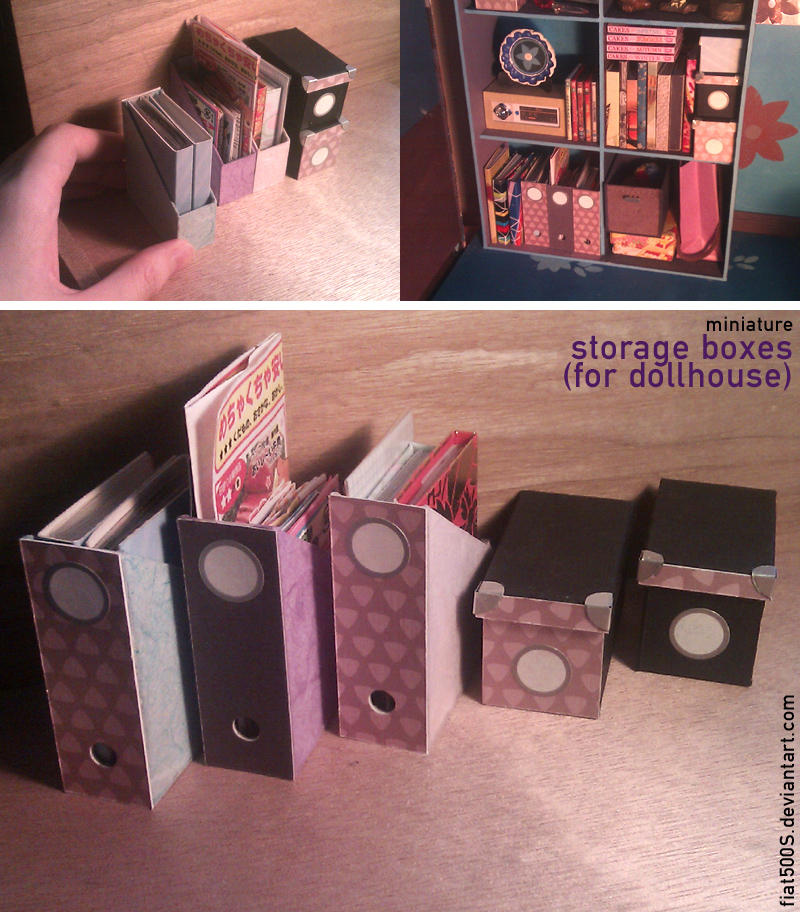 Miniature: Storage boxes (dollhouse) by fiat500S on DeviantArt