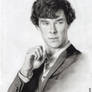 Sherlock pencil portrait