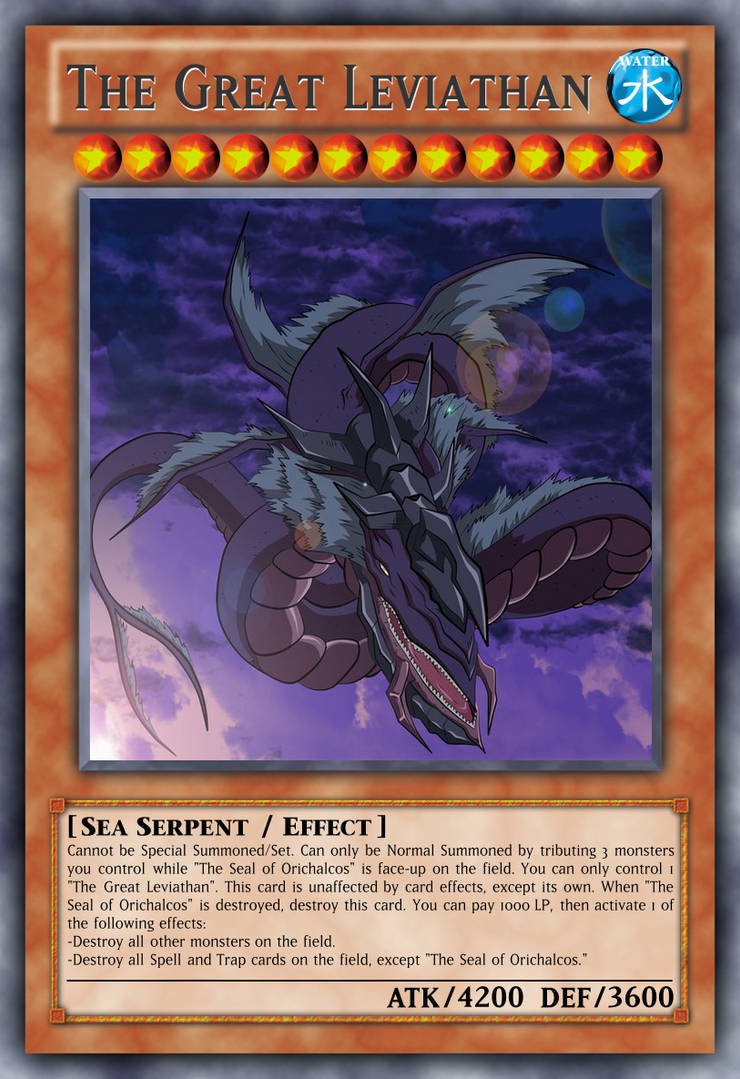 Custom Card: The Great Leviathan by Azure-Lionheart on DeviantArt Custom Card: The Great Leviathan by Azure-Lionheart on DeviantArt