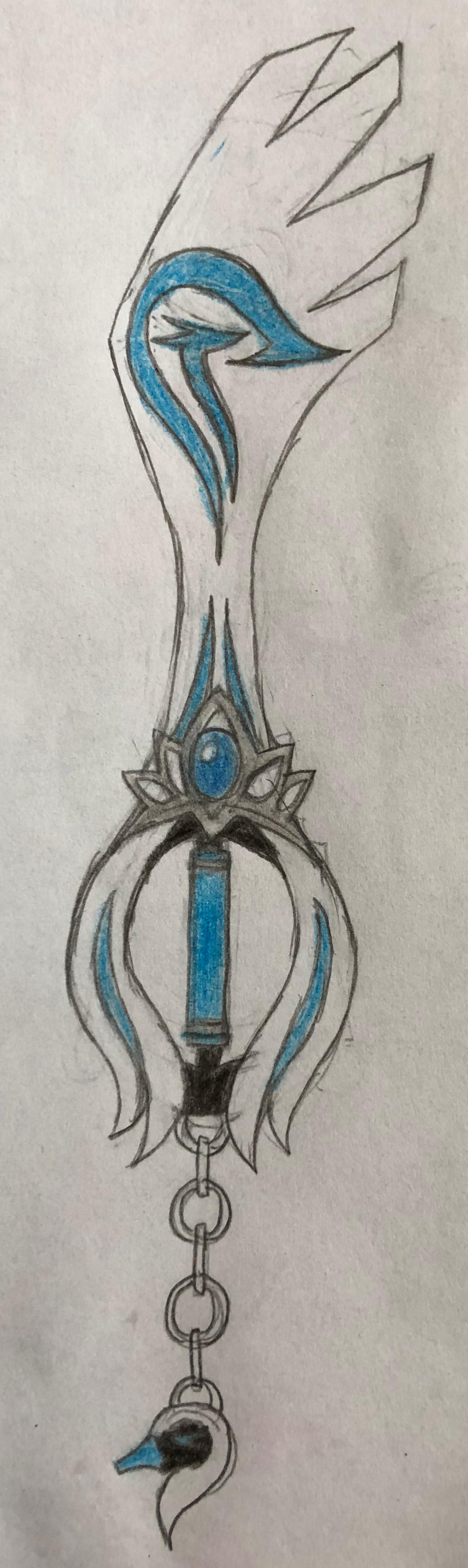 Keyblade Design: Swanhilde by Azure-Lionheart on DeviantArt