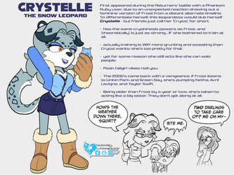 Crystelle the Snow Leopard - Phantom Ruby Figment