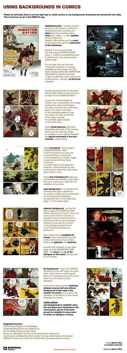 Tutorial: How to use backgrounds in comics by EMPAYAcomics on DeviantArt
