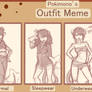 Pokimono outfit meme