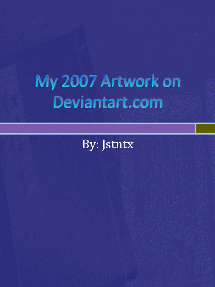 Deviantart 2007 My 2007 Artwork by jstntx on DeviantArt