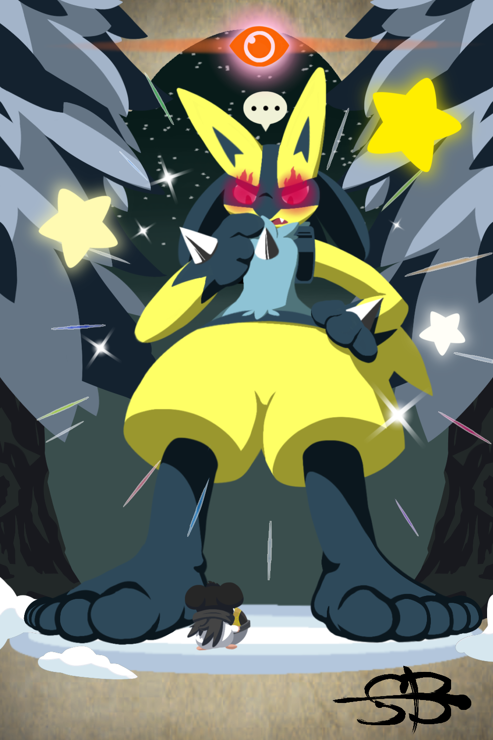RIPY on X: Request: > a shiny lucario doing yoga