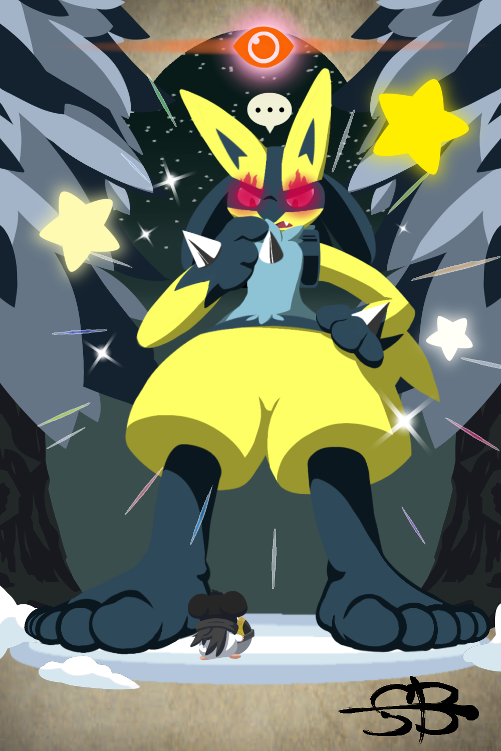 Properly Colored Shiny Mega Lucario by Othienka on DeviantArt