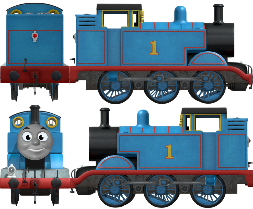 Thomas Model Texture Thomas the tank engine Paper Model Render. by youraverageboyfriend on ...