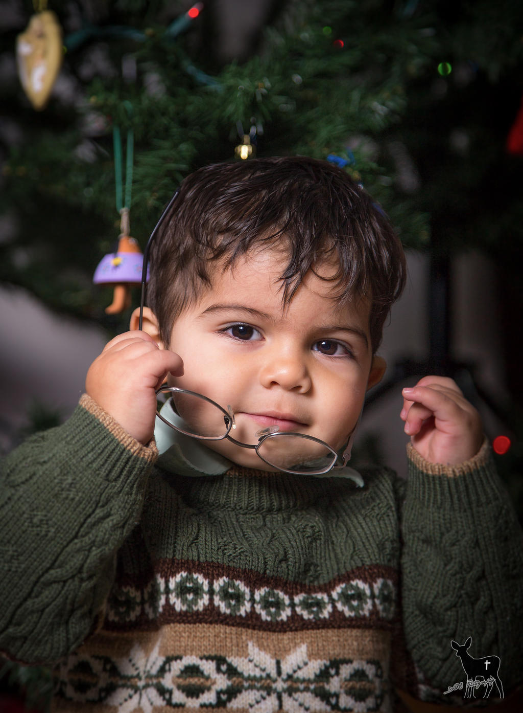 Little Guy's Christmas Photo 1