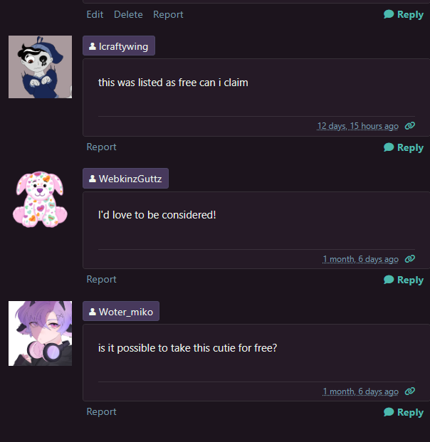 Generate a Character for the Person Above You on Toyhouse
