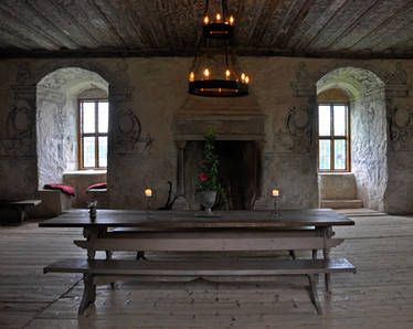 Great hall at Torpa stenhus