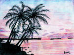 Tropical Sunset by Birdynum-num