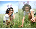 rabbit fur coat by alothnal
