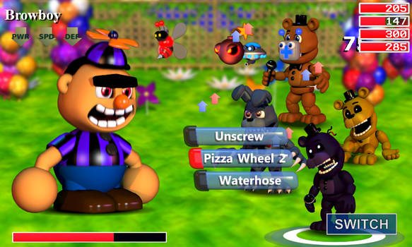 (FNaF World Teaser Image) Browboy Boss Fight