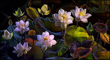 White Lotus Flowers