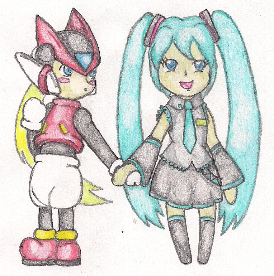 Zero and Miku Chibi