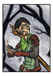 Sketch Card- Copic- Merrill