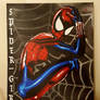 spidergirl spraypaint painting