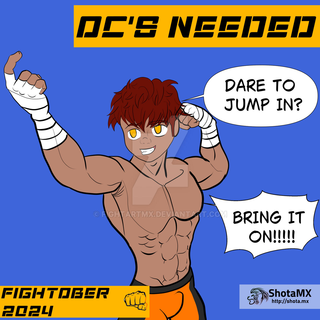 Fight Ob Fletch invites you to fightober by FightArtMX on DeviantArt