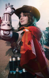 Female McCree Cosplay from Overwatch