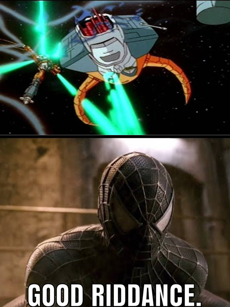 Spider-Man says Good Riddance to Unicron by HeavyDaBoss on DeviantArt