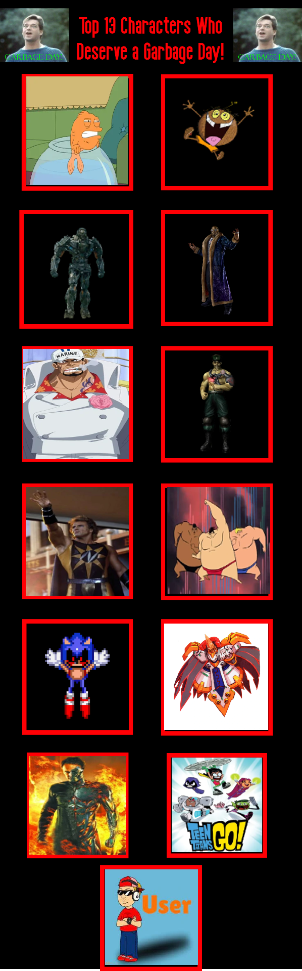 Lgarbage Character My Top 13 Characters Who Deserve a Garbage Day! by HeavyDaBoss on ...