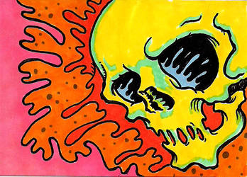 Color Explosion Skull